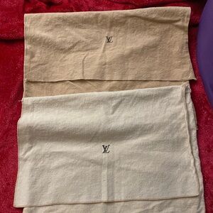 2 Pieces Auth louis vuiton dust bags